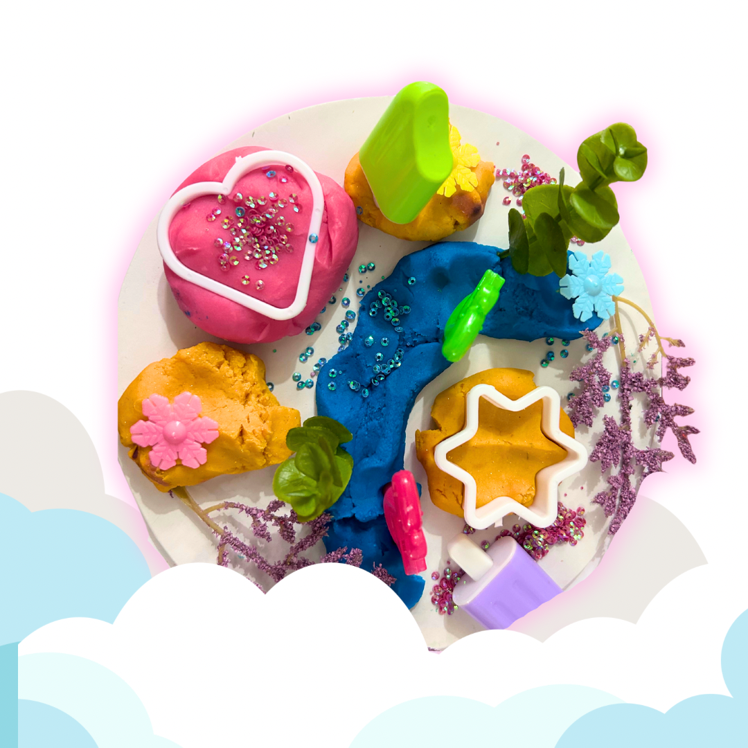 Play dough fairy garden theme set