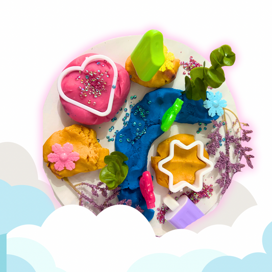 Play dough fairy garden theme set