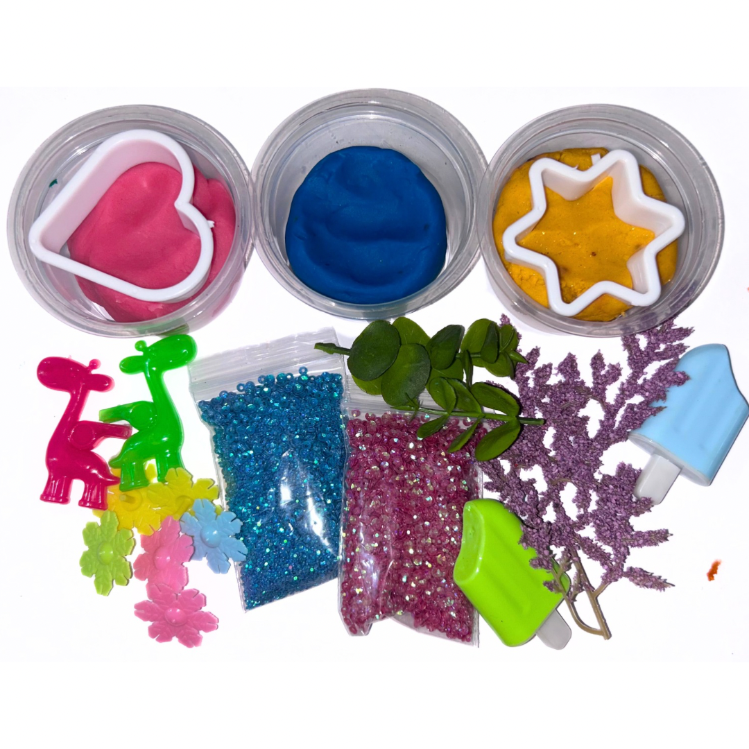 Play dough fairy garden theme set